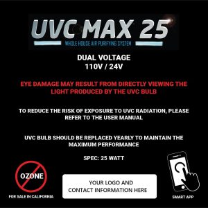 UVC Max label illustration