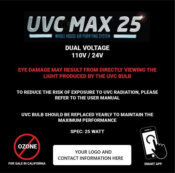 UVC Max label illustration