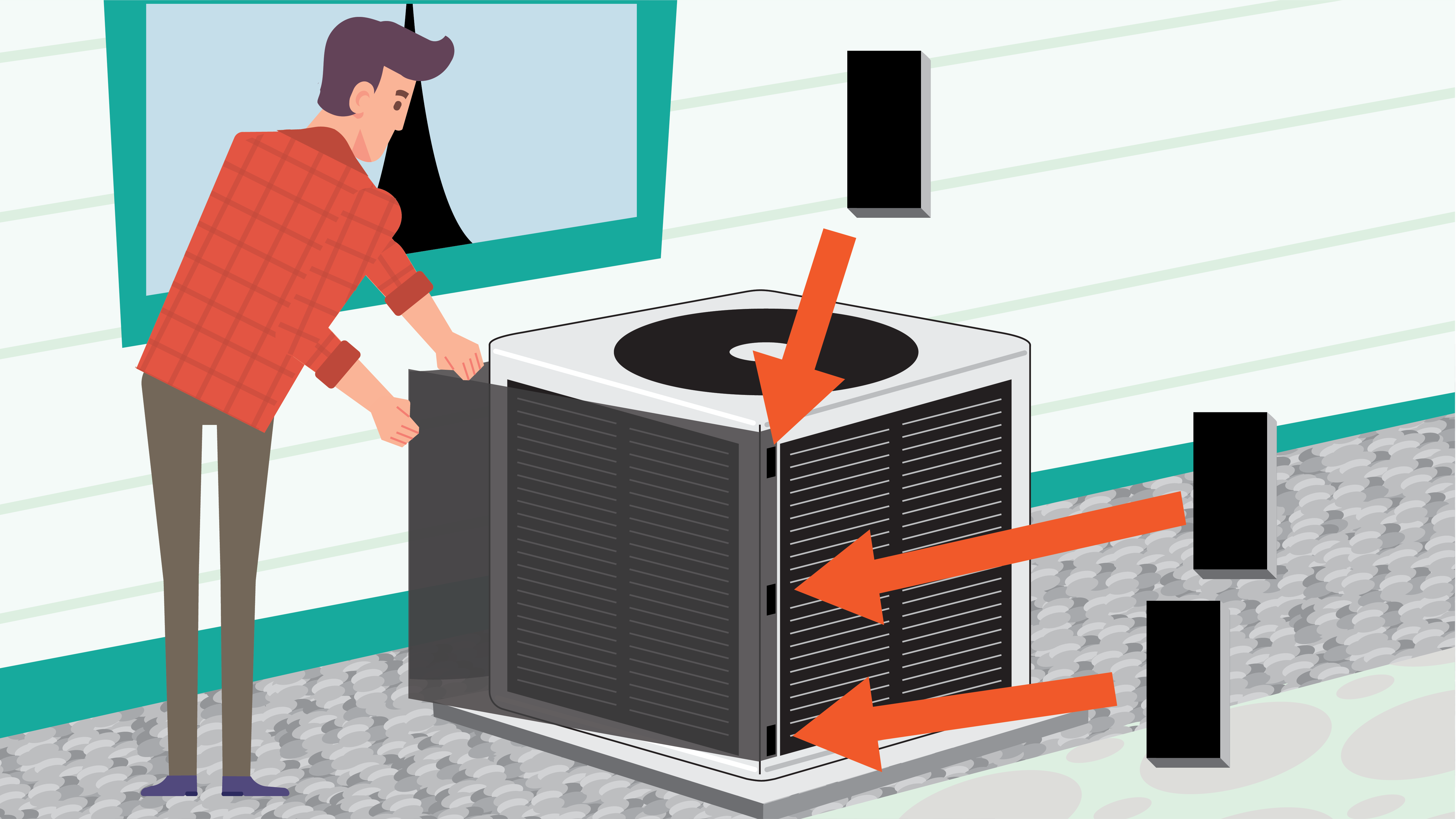 illustration of kool wrap filter installation