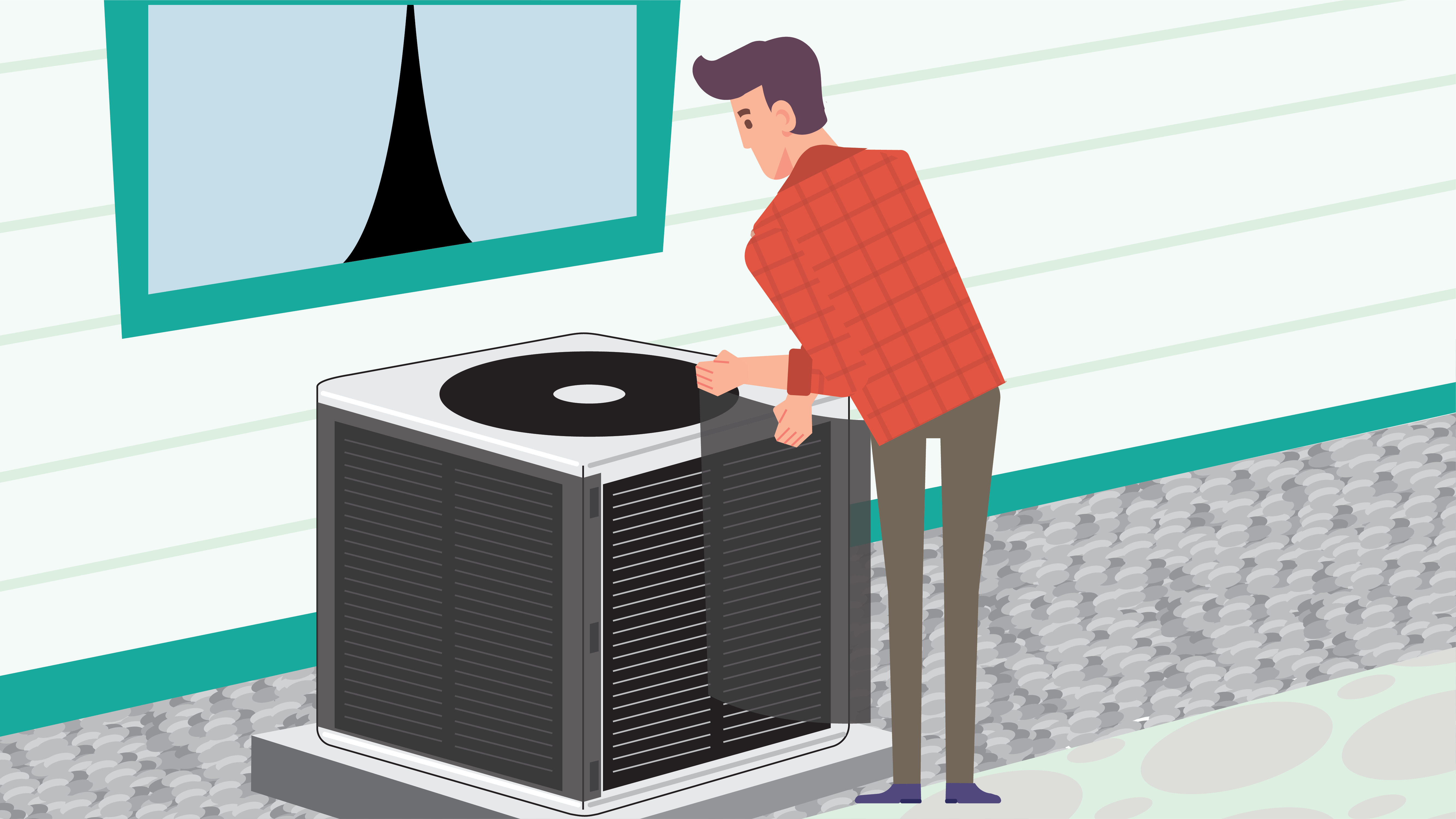 illustration of kool wrap filter installation