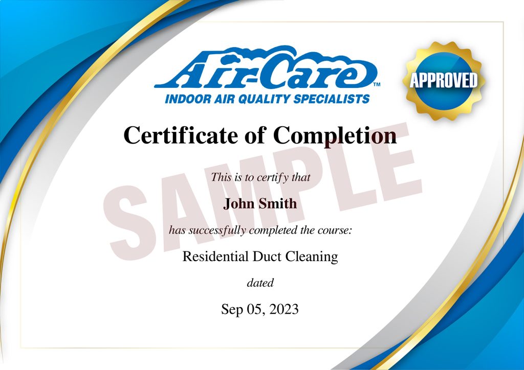 Sample Certificate