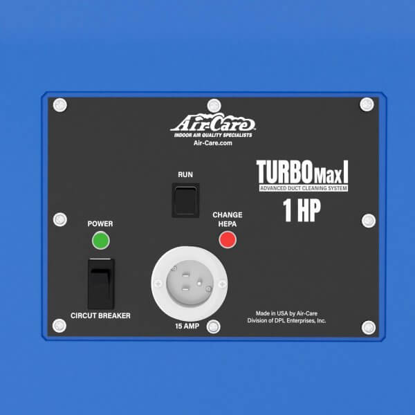 turbomax 1 control panel close-up