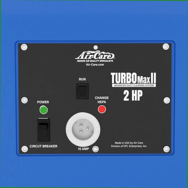 turbomax 2 control panel close-up